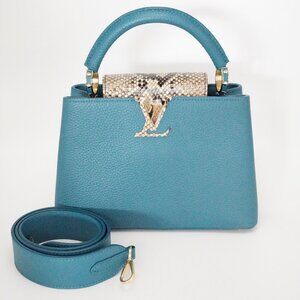 Louis Vuitton Taurillon Snakeskin Capucine BB Mallard